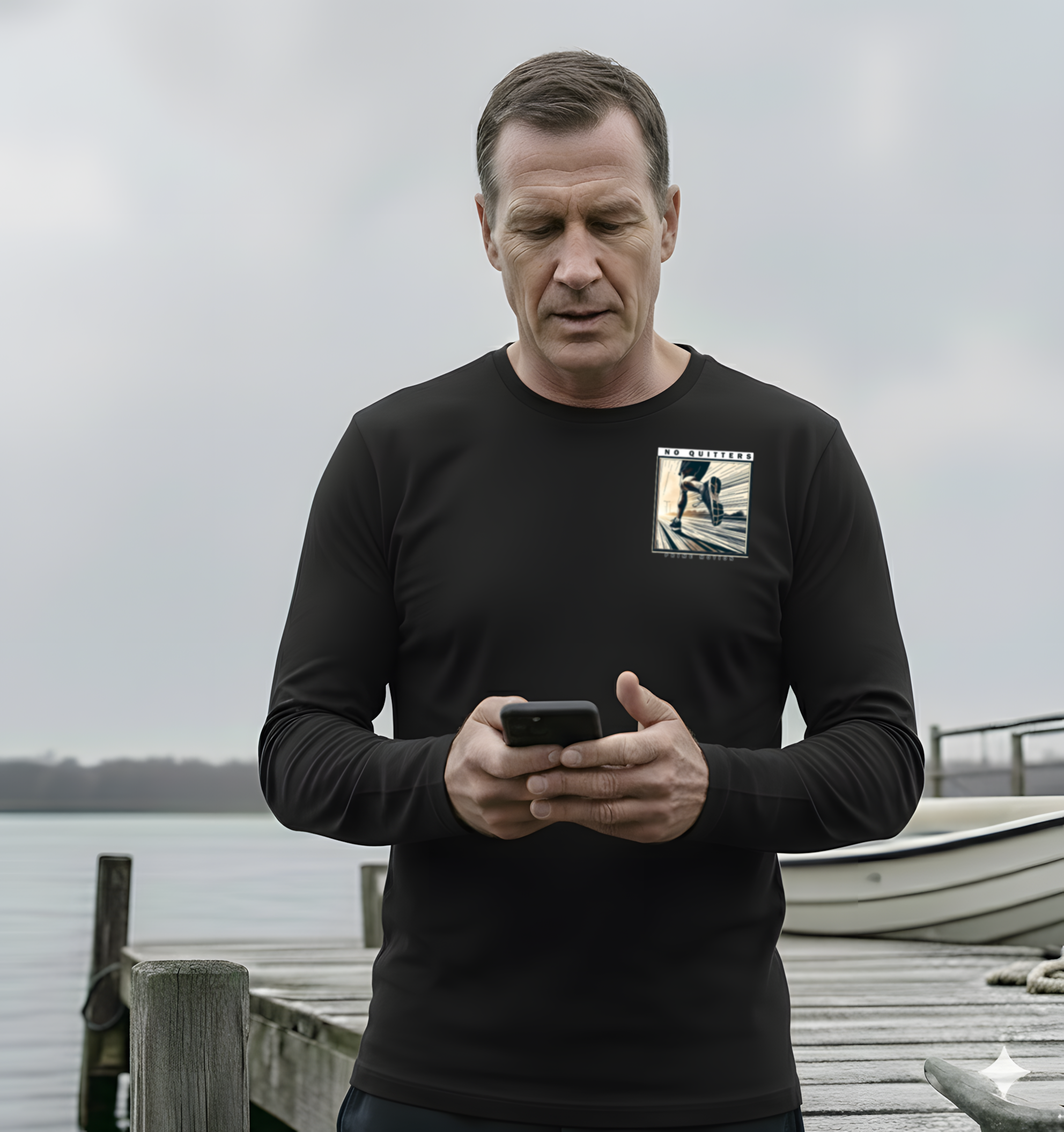 Running - Roadwork Relentless || Longsleeve | Badge Print