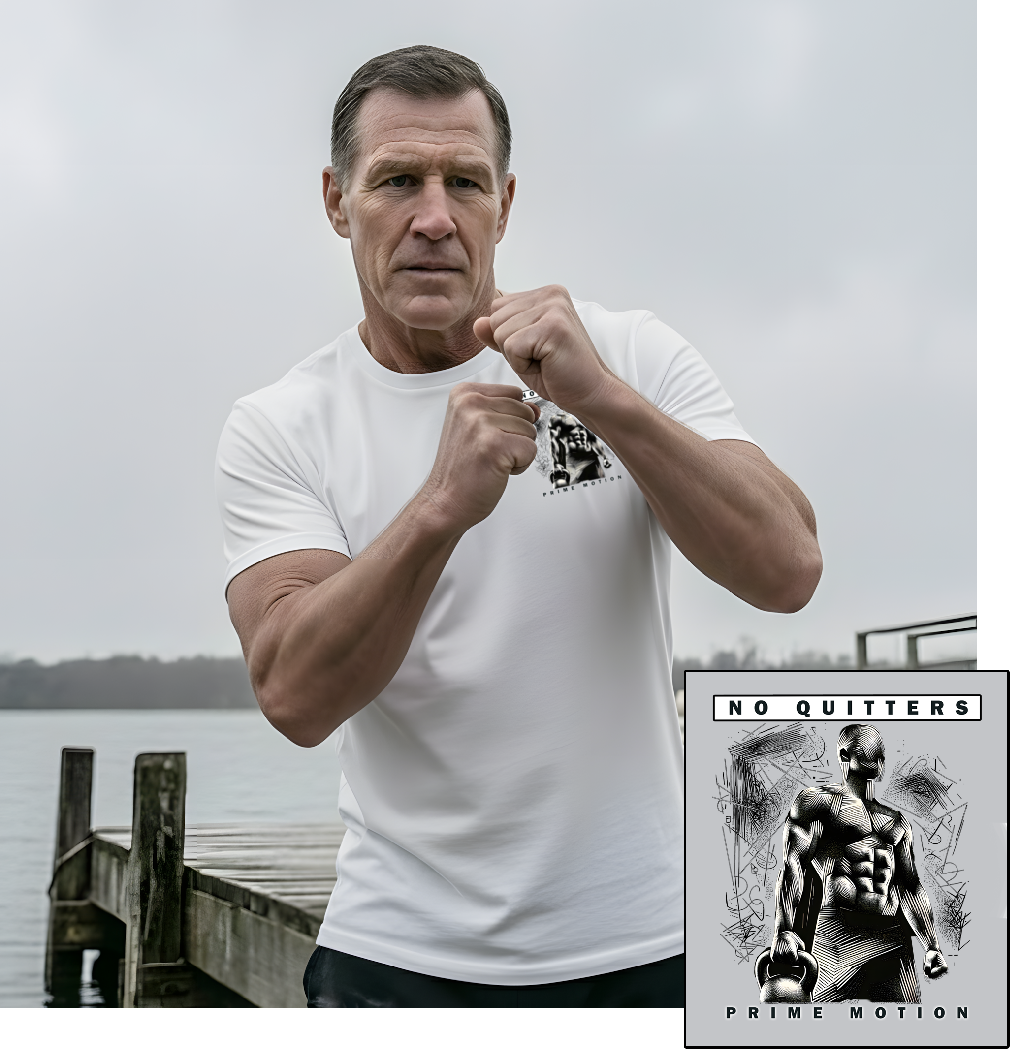 Kettlebell - Iron Grip Grind || Standard Cut | Badge Print