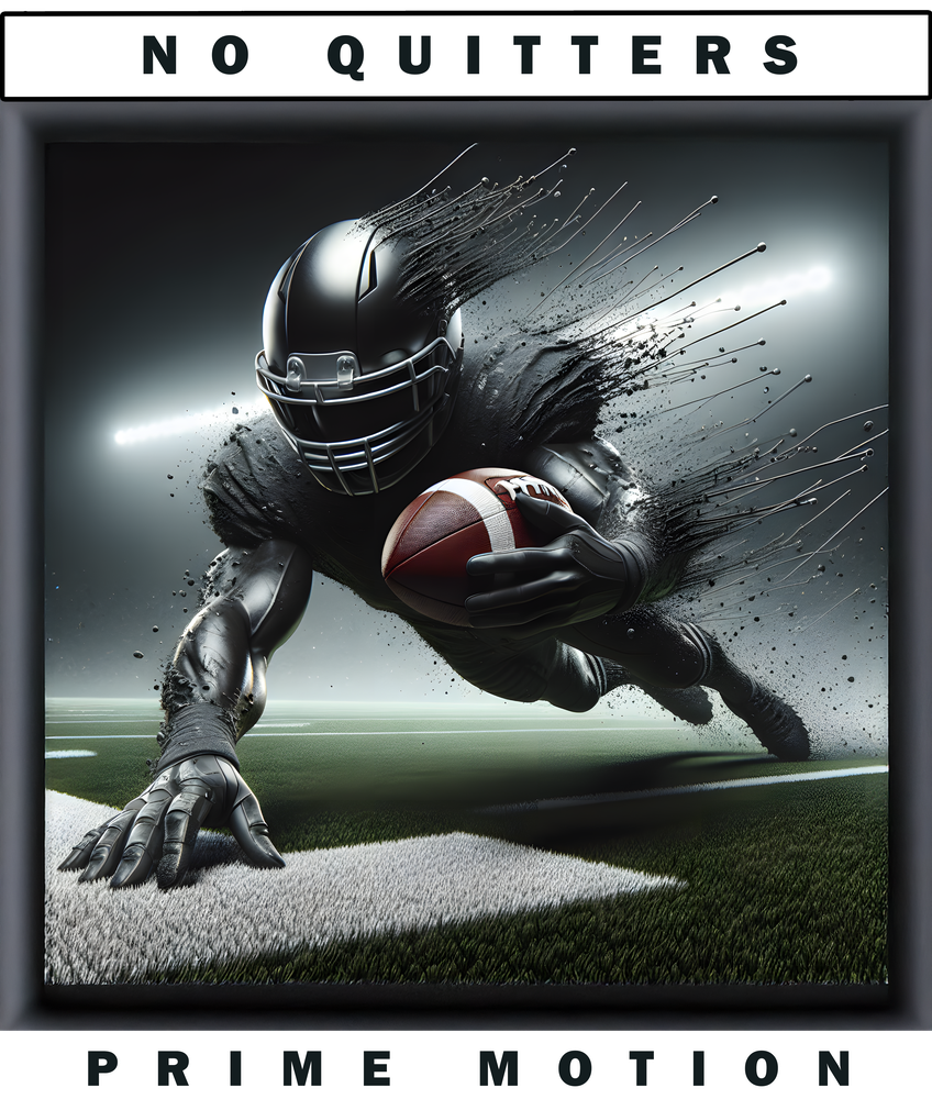 Football - Goal Line Grind || Standard Cut | Badge Print