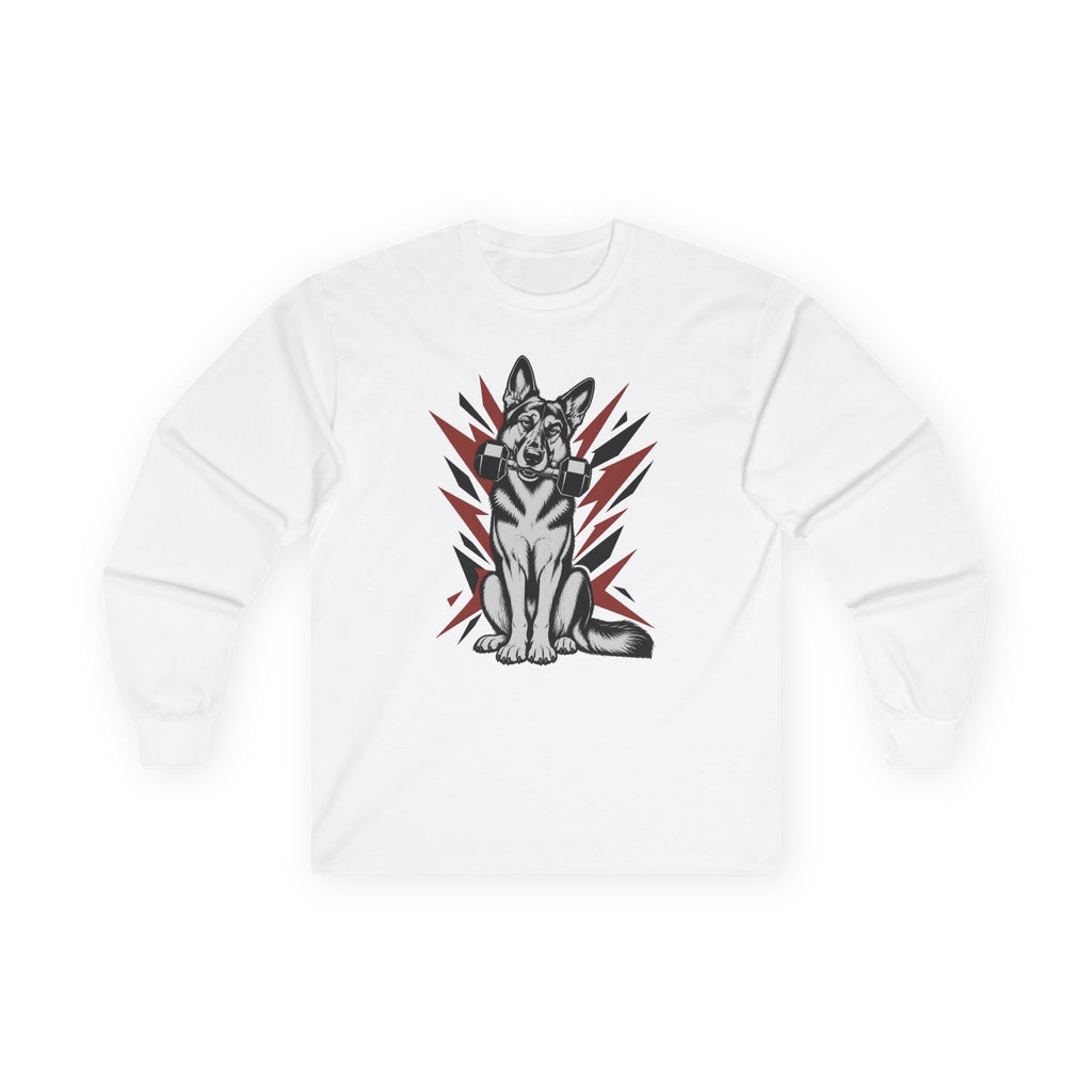German Shepherd dumbbell - Longsleeve