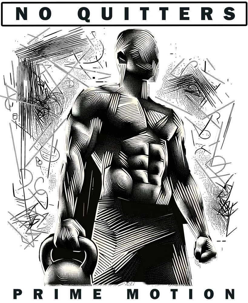 Kettlebell - Iron Grip Grind || Standard Cut | Badge Print