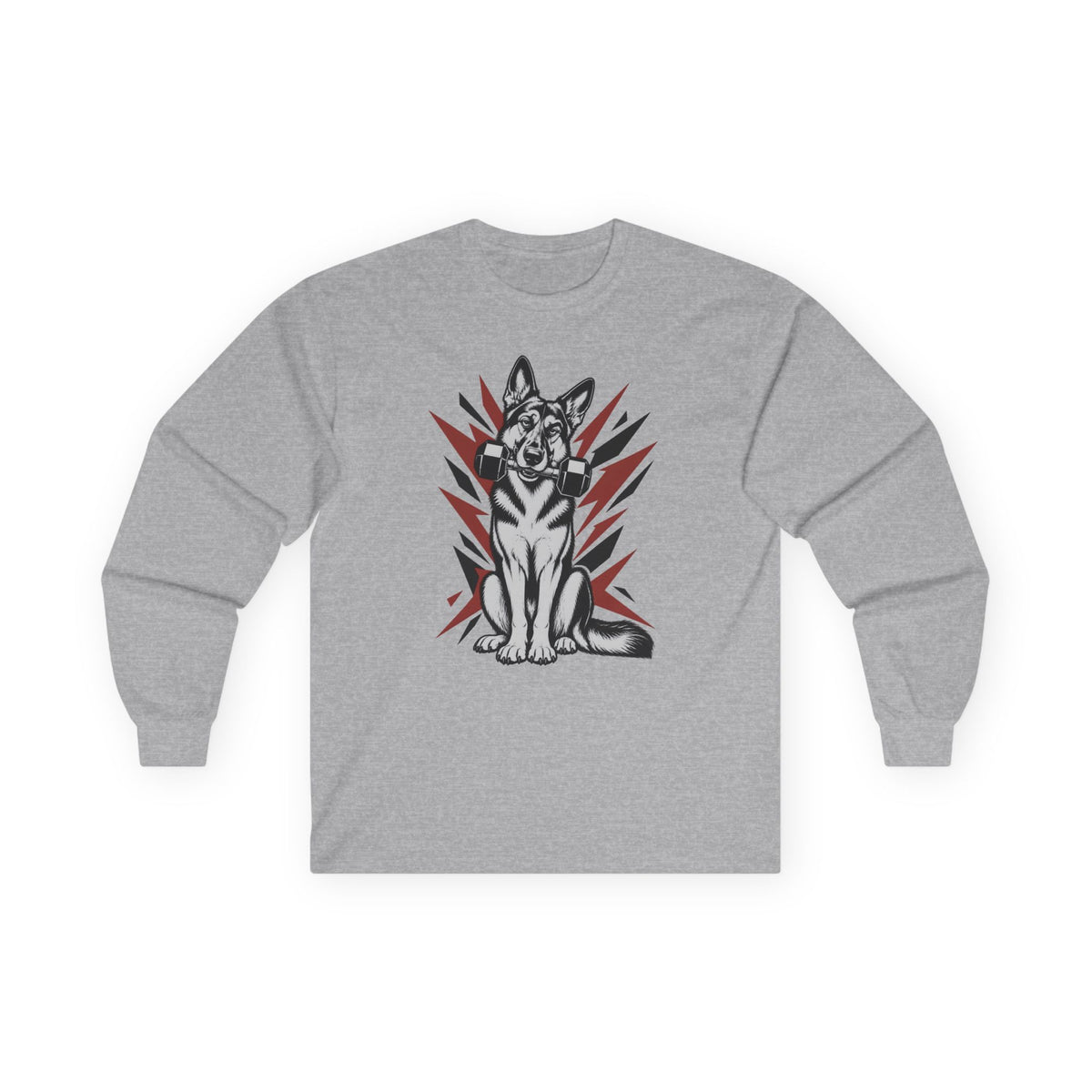 German Shepherd dumbbell - Longsleeve