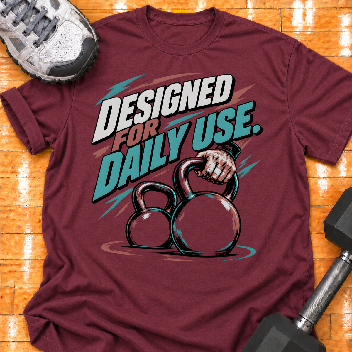 DESIGNED FOR DAILY USE - Maroon - HMTC approved v02 template mockup v05