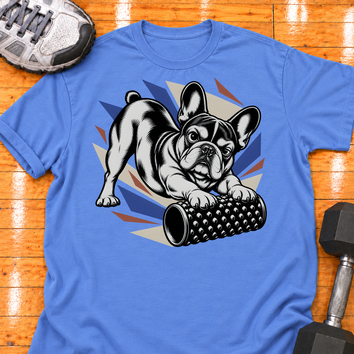 French Bulldog nubby foam roller - Iris - HMTC approved v02 template mockup v05