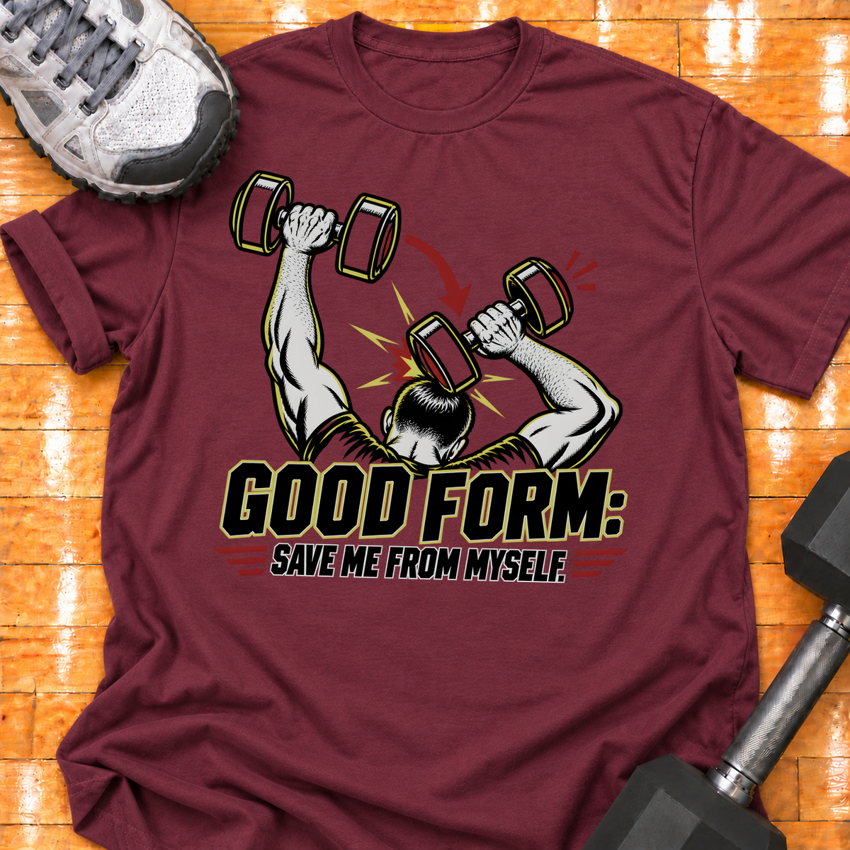 GOOD FORM - SAVE ME FROM MYSELF - Maroon - HMTC approved v02 template mockup v05