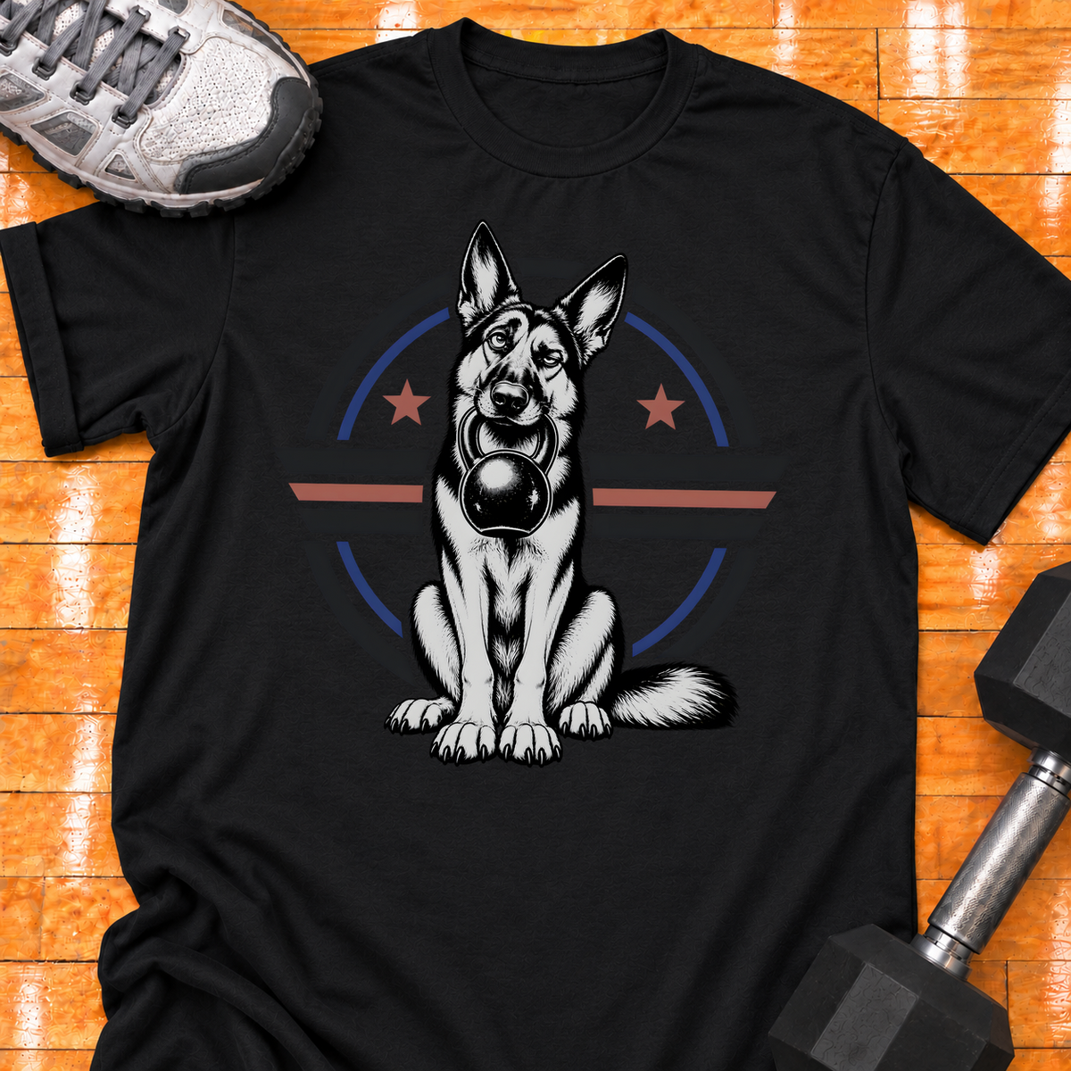German Shepherd kettlebell - Black - HMTC approved v02 template mockup v05