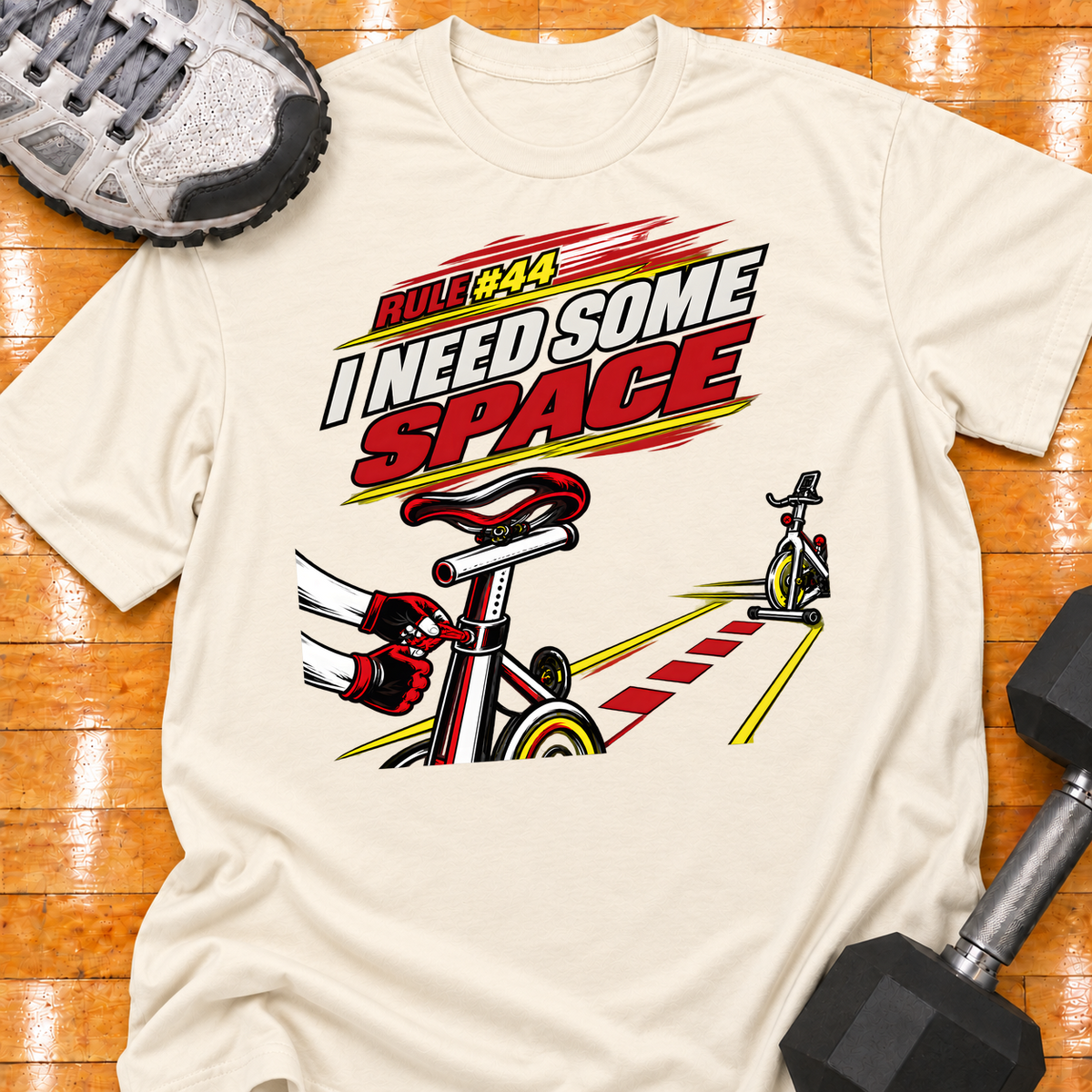 HIGH MILEAGE TRAINING CLUB RULE #44 I NEED SOME SPACE - Natural - HMTC approved v02 template mockup v05