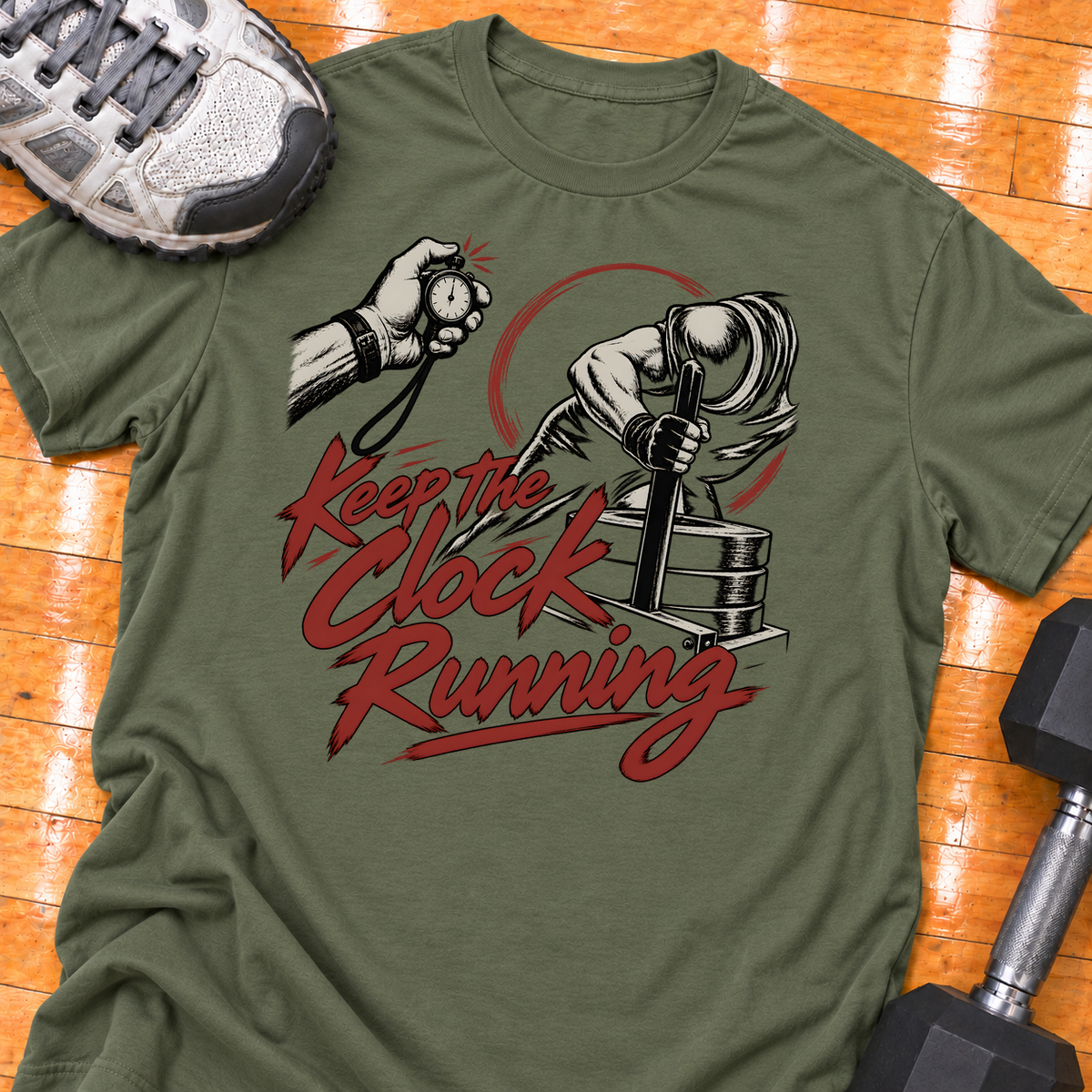 Keep the Clock Running - Military Green - HMTC approved v02 template mockup v05