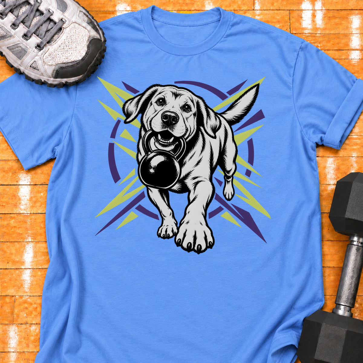 Labrador Retriever kettlebell - Carolina Blue - HMTC approved v02 template mockup v05