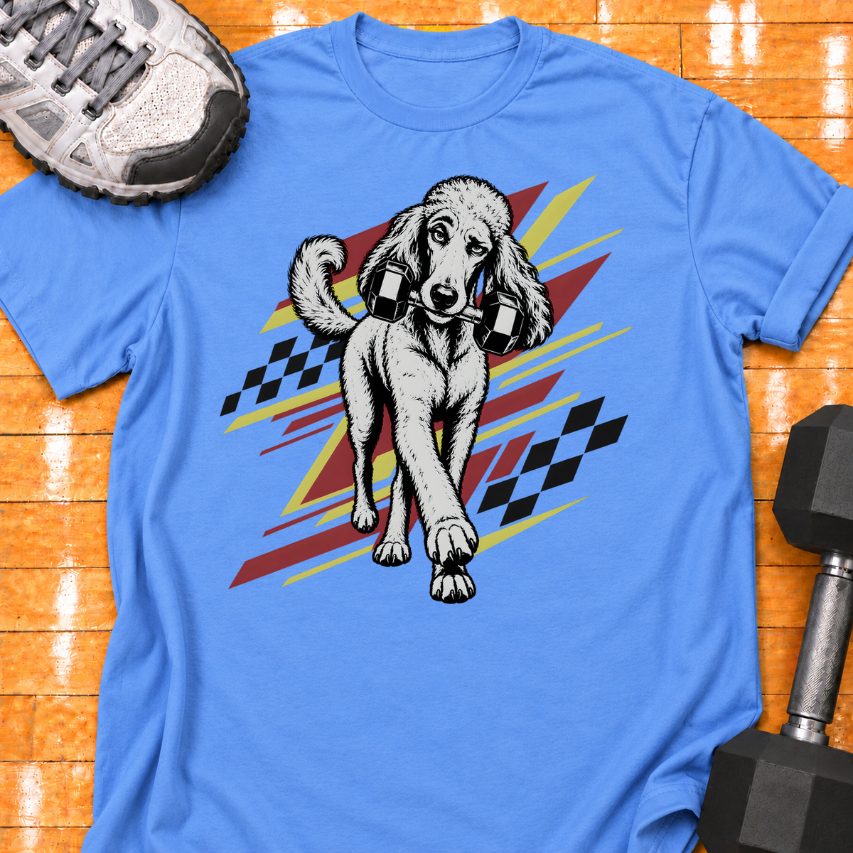 Poodle dumbbell - Carolina Blue - HMTC approved v02 template mockup v05