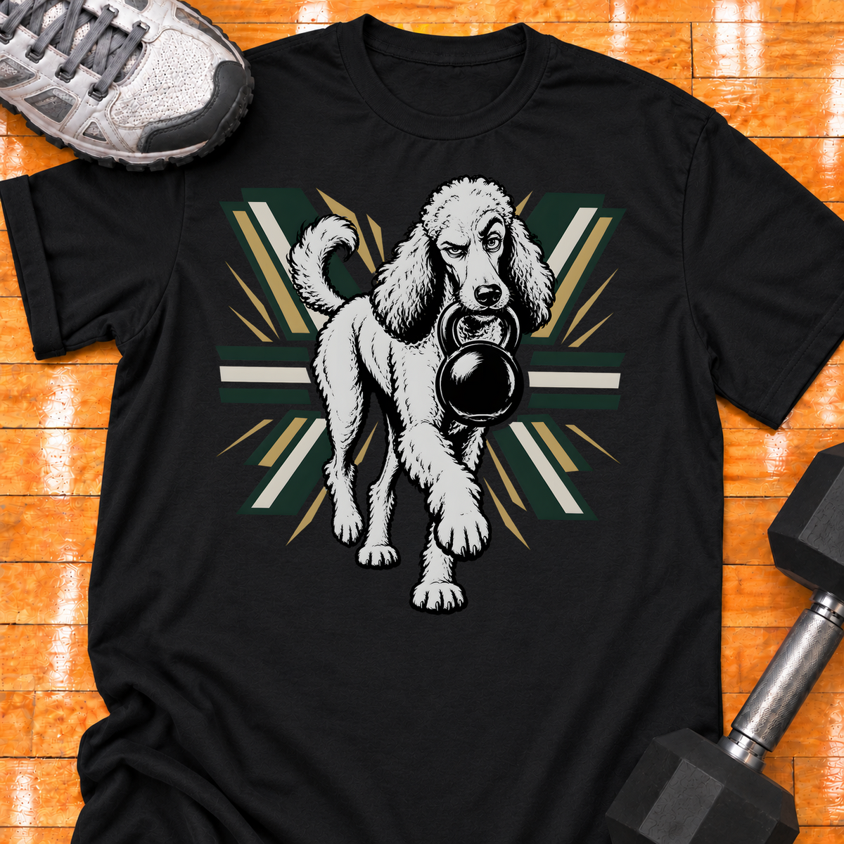 Poodle kettlebell - Black - HMTC approved v02 template mockup v05