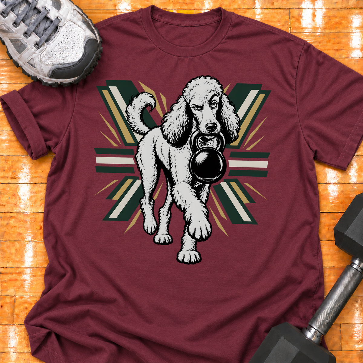 Poodle kettlebell - Maroon - HMTC approved v02 template mockup v05