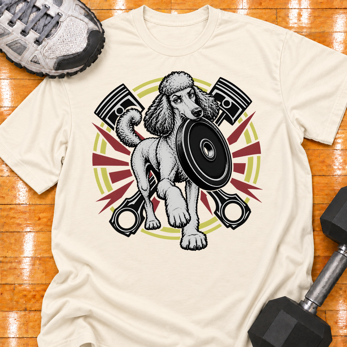 Poodle large weight plate - Natural - HMTC approved v02 template mockup v05