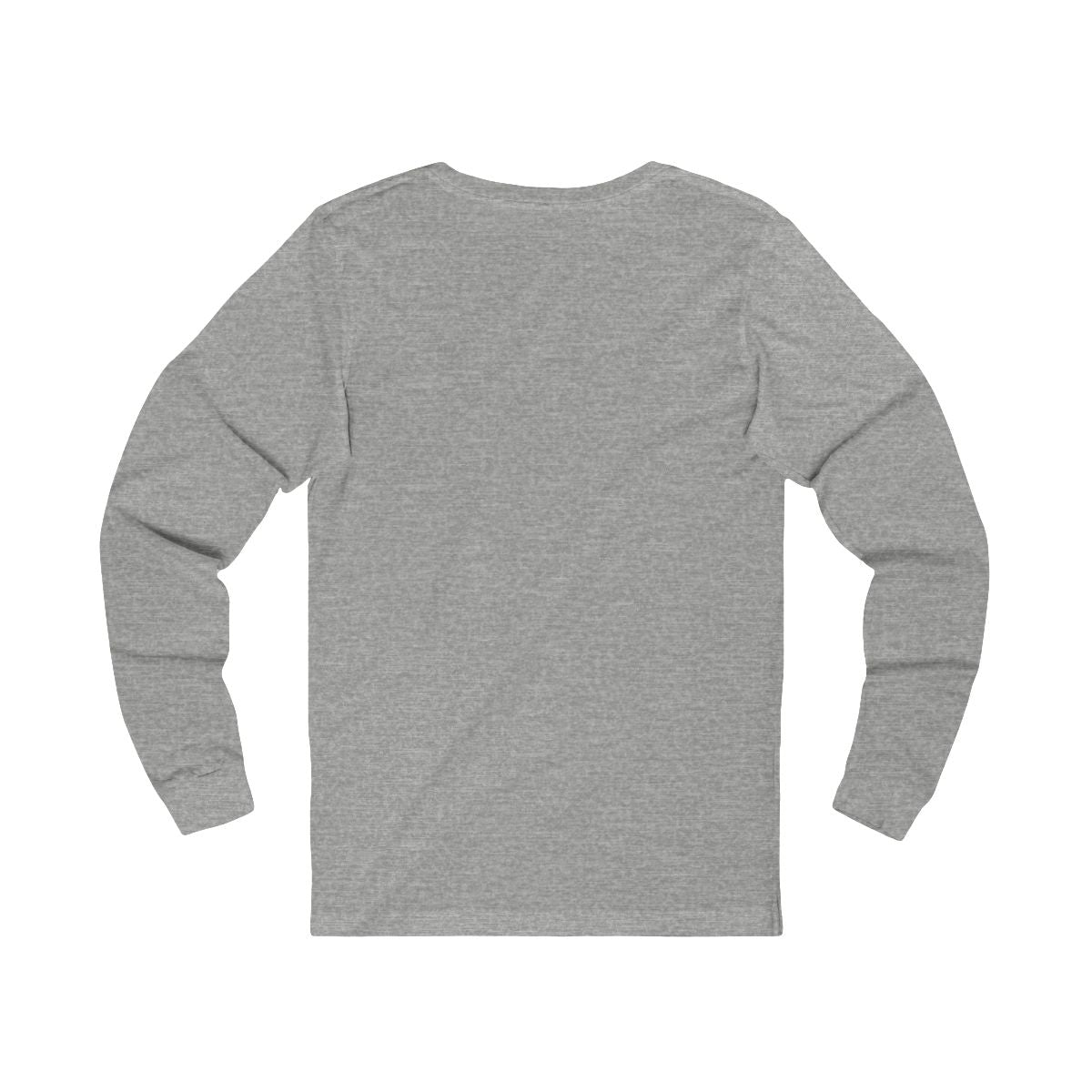 RULE #41 IT'S OK TO WARM UP FOR THE WARM UP - Longsleeve — Athletic Heather — back view (unprinted)