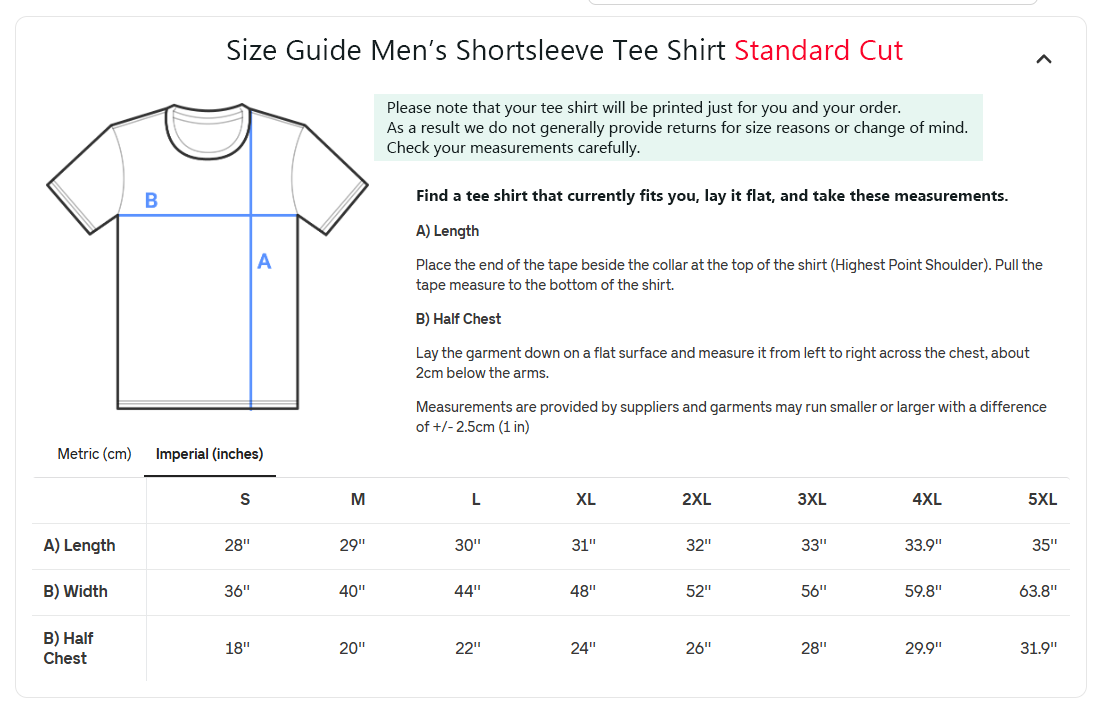 Size Guide